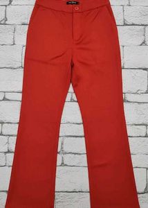 Red Flared Pants