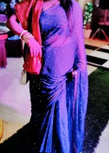 Elegant Blue Saree