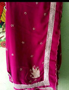 Elegant Zardosi Work Saree