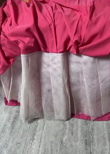 Pink Embroidered Lenga Choli