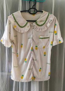 Pineapple Print Top