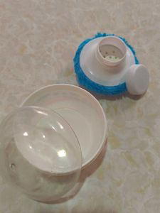 Vintage Powder Puff with Container