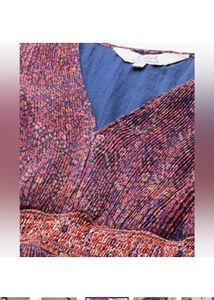 LABEL RITU KUMARFloral Print V-neck Fit &amp; Flare Dr