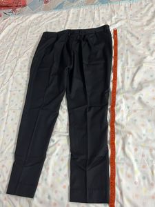 Allen Solly Charcoal Grey Formal Trousers
