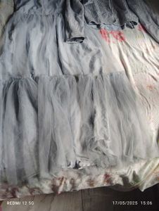 Glitter Gown Full Sleeve Coat Party Wear