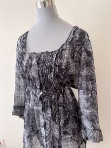 CHIFFON BLACK TUNIC