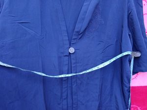 Navy Blue Open Front Coat
