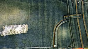 Greenish Black Rugged Jeans