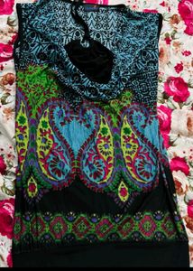 Black Boho Buttersoft Top