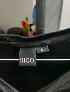 Rigo Black Thumbhole Full Sleeve T-Shirt