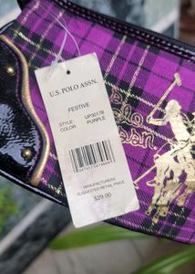 USPA Purple Plaid Baguette/ Wrislet