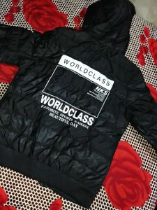 Black Puffer Jacket with Hood