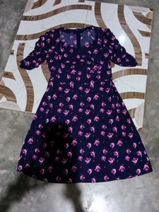 Floral Print Fit & Flare Dress