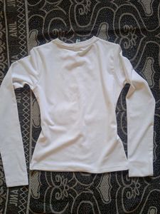 White Long Sleeve Top