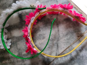 Floral Headband with Pearls