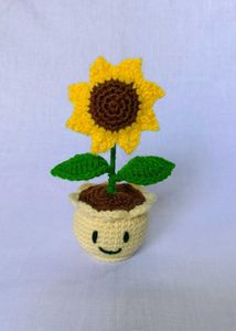 Handmade Crochet Flower Pot