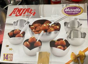 🎉Offer 🎉14 Pcs Pudding Set Steel