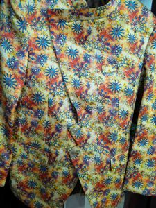 Floral Velvet Blazer