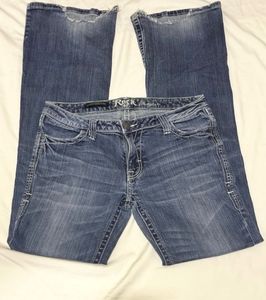 Y2k Low Rise Vintage Studded Bootcut Jeans