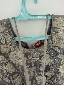 Elegant Grey Ethnic Gown