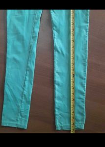 Aqua Colored Skinny Jeans