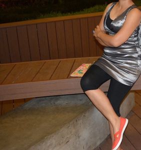 One piece dress, stretchy fabric,