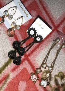 3 pair of earrings