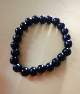 Clear &amp; Black Beaded Bracelets
