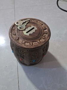 Wooden Coin Bank