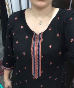 Black Printed Kurti