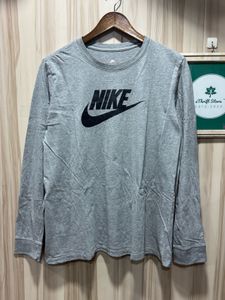 Nike Sportswear Full Sleeves Grey TShirt