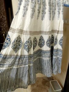 SANGRIA WHITE Embroidery Anarkali