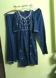 New/Unused Rayon Embroidery Kurta Set