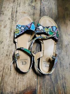 Carlton London Snake Print Sandals