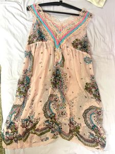 Boho Chic Paisley Mini Dress