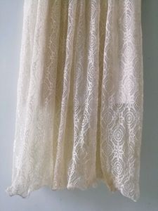 Cream Long Kurti For Women