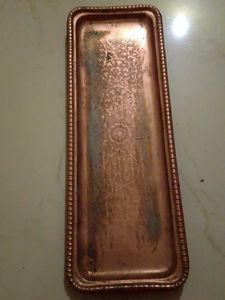 Hammered  Metal Decorative Jar