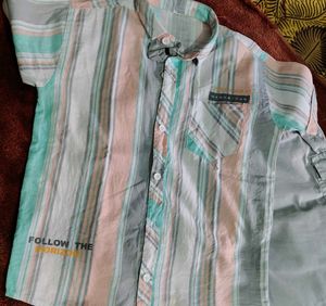 pure cotton shirt n half pant set for 6 to 7 year