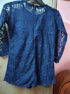 New Net Top With Back Zip