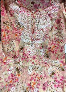 New Chikankari Short Kurti