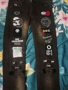 Patchwork Denim Jeans