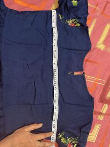 Embroidered Tunic With Bell Sleeves
