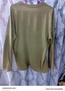 Zara Unisex Olive Green Long Sleeve Sweatshirt