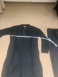 Black Long Sleeve Kurta