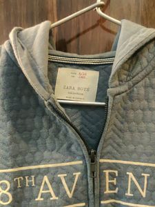 Original Zara Hooded Zipper For Boys (34chest)