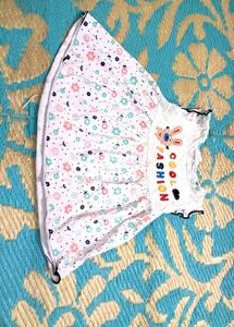 Baby Frock  Age 0 To 5 Month. Cotton.