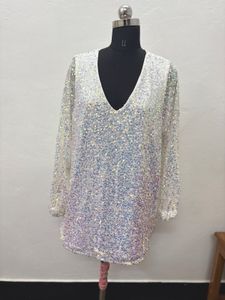Sequin Long Sleeve Party Top