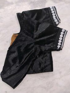 Black Colour Velvet Blouse