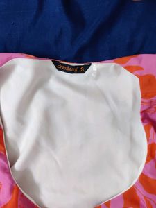 Stylish Pink &amp; Orange Floral Top