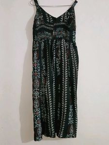 🌿 &#34;Boho Printed Strappy Maxi Dress&#34;